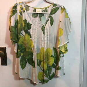 ANTHROPOLOGIE MAEVE FLORAL TOP NWT SIZE 6